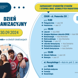 Obrazek opisujący Dzień organizacyjny dla studentów I roku!